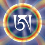 The white Tibetan A is the symbol of Shunyata and of primordial wisdom